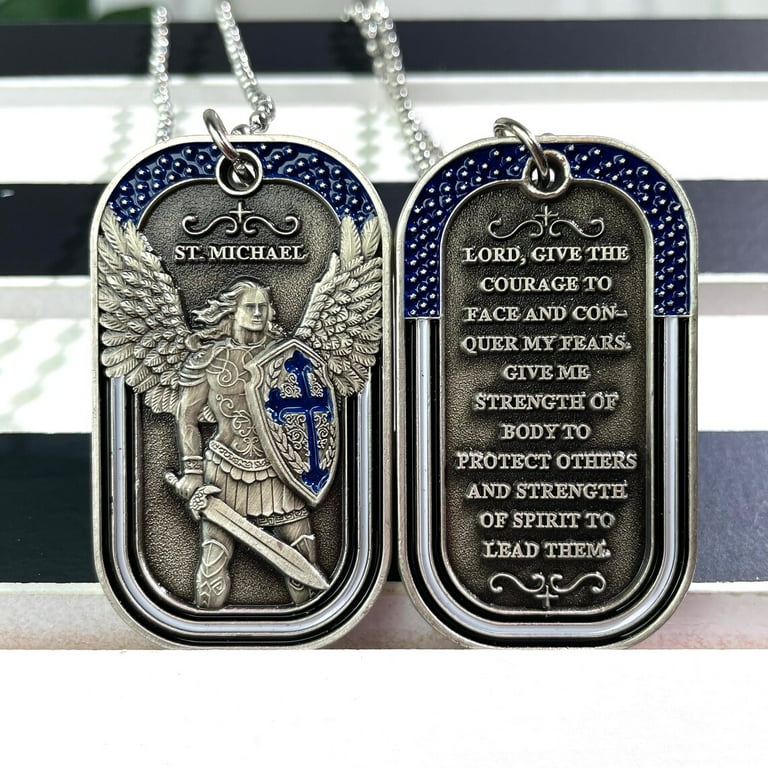 St michael law enforcement necklace hotsell