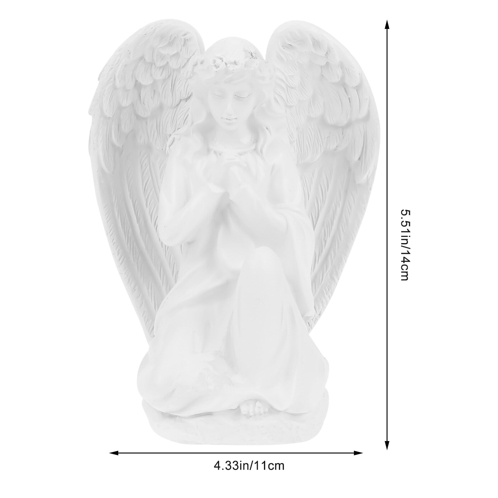 Angel Statue Figurine Cherub Praying Ornament Resin Figurines Garden