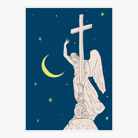 Angel Statue Saint Petersburg Sticker