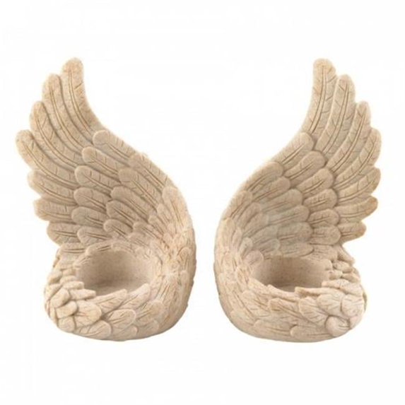 Angel Tealight Set, Blue