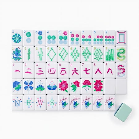 Angel Tree American Mahjong Tile Set Pop Art Fusion 160 Tiles 4-Layer Acrylic