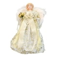 thumbnail image 1 of Angel Tree Topper Angel Treetop Christmas Ornament 12 Inch Elegant Dress for Holiday Home Decor Desktop Party, 1 of 9