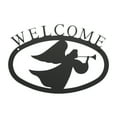 thumbnail image 1 of Village Wrought Iron WEL-48-S Small Welcome Sign-Plaque - Angel, 1 of 2