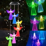 Angel Wind Chimes, Gifts for mom, Garden Gifts, Wind Chimes Outdoor, Chime Outside, Solar Wind Chimes, Gifts for mom Grandma Family