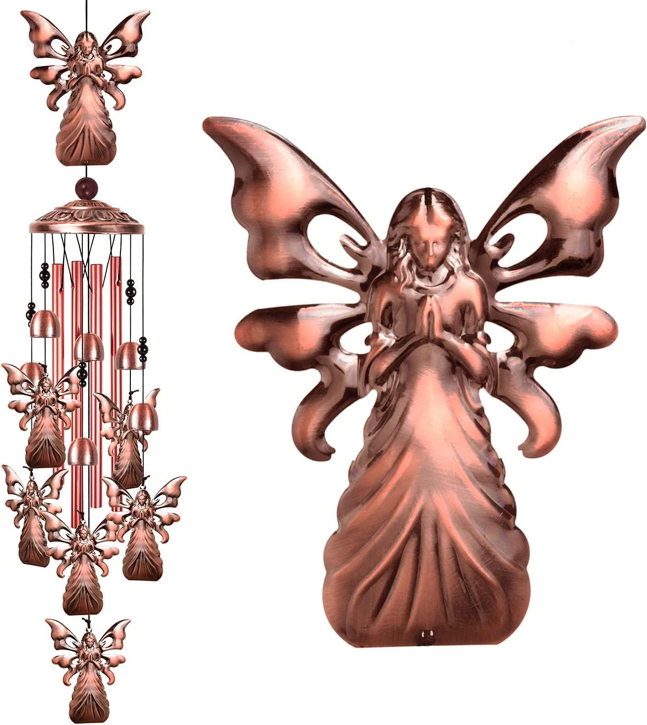 Angel Wind Chimes Outdoor Angel Decor, Memorial Gifts/Sympathy Wind