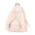 thumbnail image 1 of Spacious Angel Wings Backpack Cute Cute core Travel Bag Whimsical | Water Resistant Nylon Daypack Polyester Lining Embroidered Feather Decor Pockets Commuter Shopping Weekend Women, 1 of 7