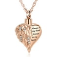 thumbnail image 1 of Angel Wing Cremation Necklace for Ashes Heart Stainless Steel Urn Pendant Ashes Holder Memorial Jewelry for Ashes for Women Men, 1 of 7