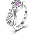 thumbnail image 1 of Angel Wing Cremation Ring for Women - Birthstone Infinity Wing Urn Rings Memorial Jewelry Human Pet Ash Holder Memorial Urn Ring, 1 of 7