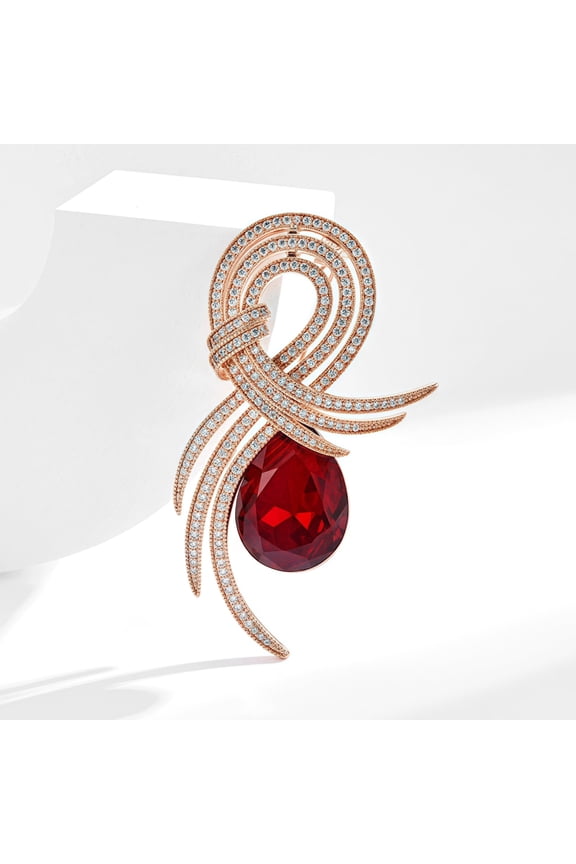 Angel Wing Crystal Brooch Costume Pin Gift Ladies Jewelry Ball