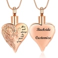 thumbnail image 1 of Angel Wing Heart with Butterfly Keepsake Pendent for Ashes and Chain Memorial Cremation Jewelry for Ashes Urn Necklace for Ashes of Loved One, 1 of 6