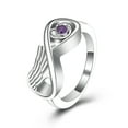 thumbnail image 1 of Angel Wing Infinity Love Rings Keepsake Cremation Jewelry for Ashes Holder Memorial Urn Ring for Women, 1 of 5