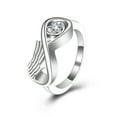thumbnail image 1 of Angel Wing Infinity Love Rings Keepsake Cremation Jewelry for Ashes Holder Memorial Urn Ring for Women, 1 of 7