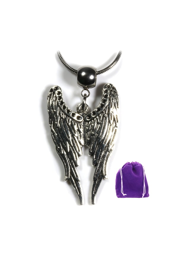 Angel Wing Necklace for Women and Men - A Guardian Angel Necklace for Women or Memorial Necklace and Angel Wing Jewelry for Women and Angel Wing Pendant Necklace for Men and In Memory Necklace