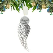 Marakabeis Angel Wing Christmas Tree Ornament, Personalized Memorial Remembrance Decoration for Loss of Loved One