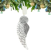 Angel Wing Ornaments for Christmas Tree, Unique Sympathy Personalized Memorial Ornaments Remembrance Wings,in Memory of Loved One Gifts for Loss of Wife