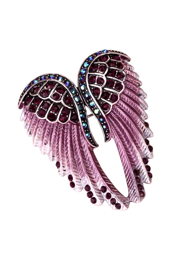 Angel Wing Pin Brooch Pendant 2-in-1 for Women for Blouse Jacket Coat Scarf Shawl Hat Bag
