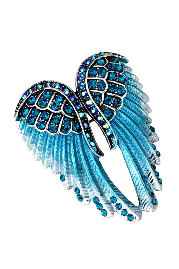 Angel Wing Pin Brooch Pendant 2-in-1 for Women for Blouse Jacket Coat Scarf Shawl Hat Bag