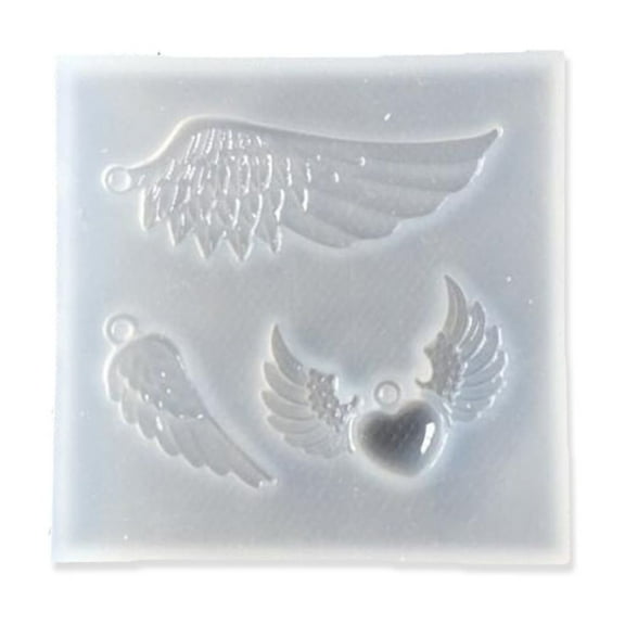Angel Wing Shape Silicone Mold Necklace Pendants Casting Mold Crystal Epoxy Resin Mold Handmade Plaster Soap Mold
