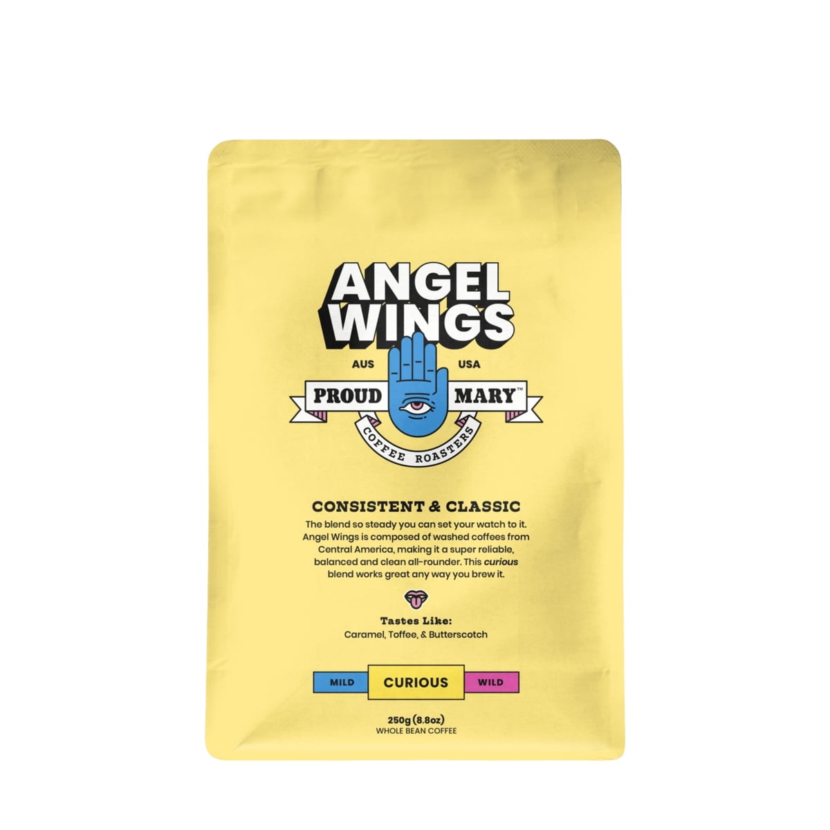 Angel Wings Blend - Roasted by Proud Mary Coffee - Freshly Ground Coffee - 250g Bag