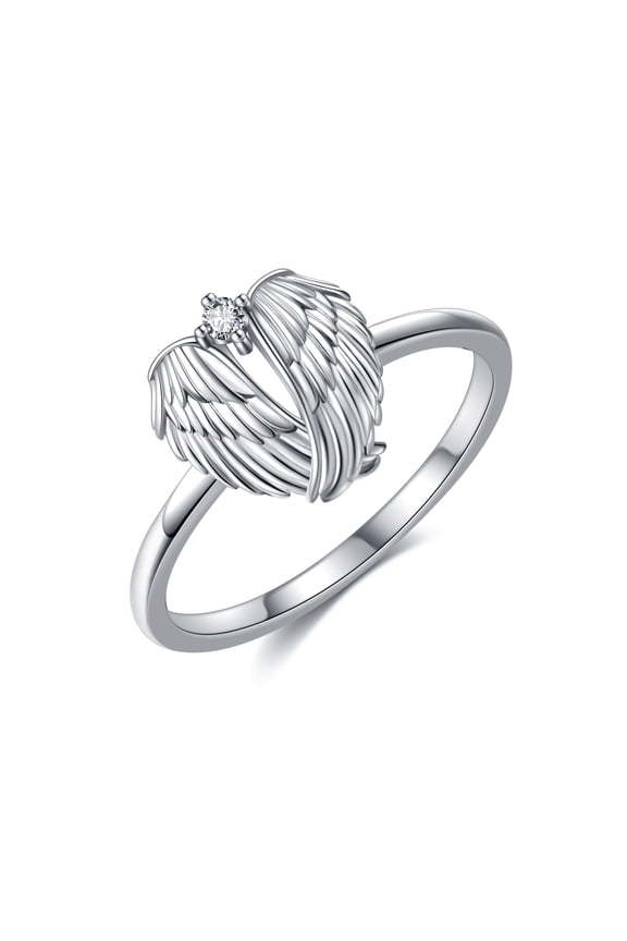 Angel Wings Rings 925 Sterling Silver Guardian Angel Wings Rings Wings Jewelry for Women Gifts
