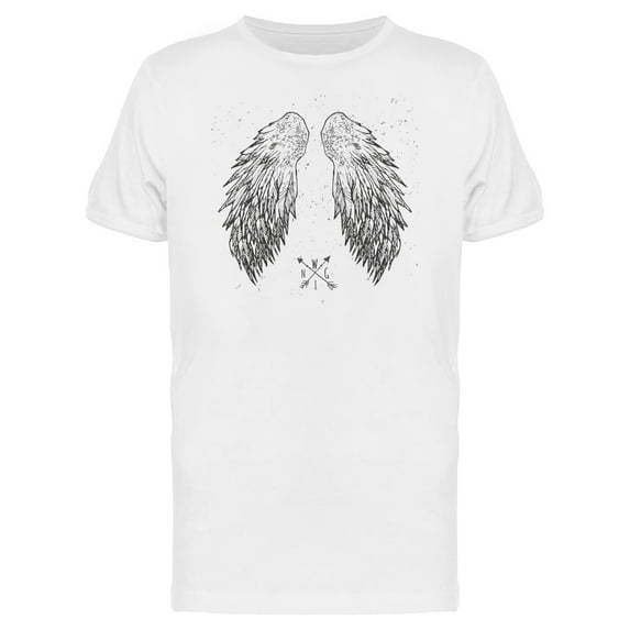 Angel Wings T-Shirt Men -Image by Shutterstock, Male Large