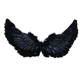 KESYOO Halloween Wings Dark Wings Cosplay Supplies Black Wings Cosplay  Pretend Wings Outfits Black Costume Black Wings Costume Bird Wings Men and