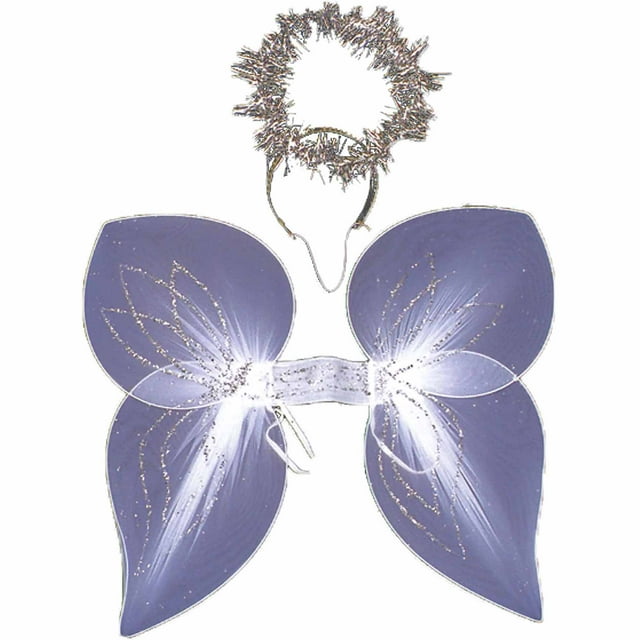 Angel Wings with Halo Set Adult Halloween Accessory