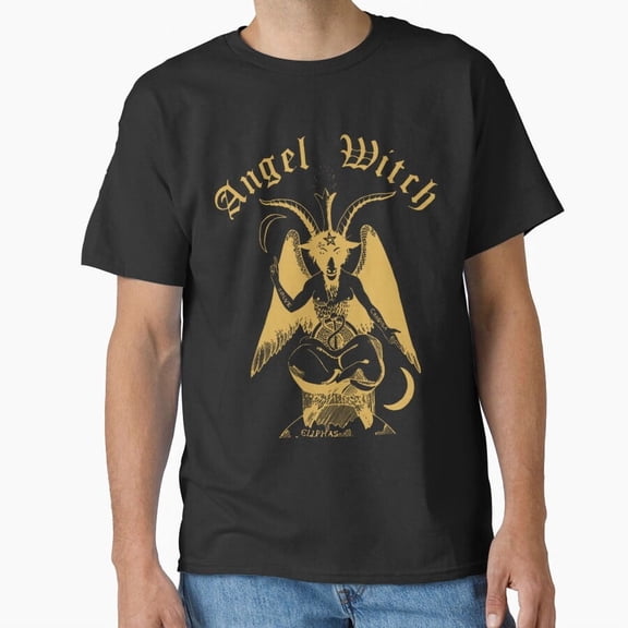 Angel Witch British Heavy Metal Band Logo H5027 Unisex T-Shirt, Up to 5XL Available