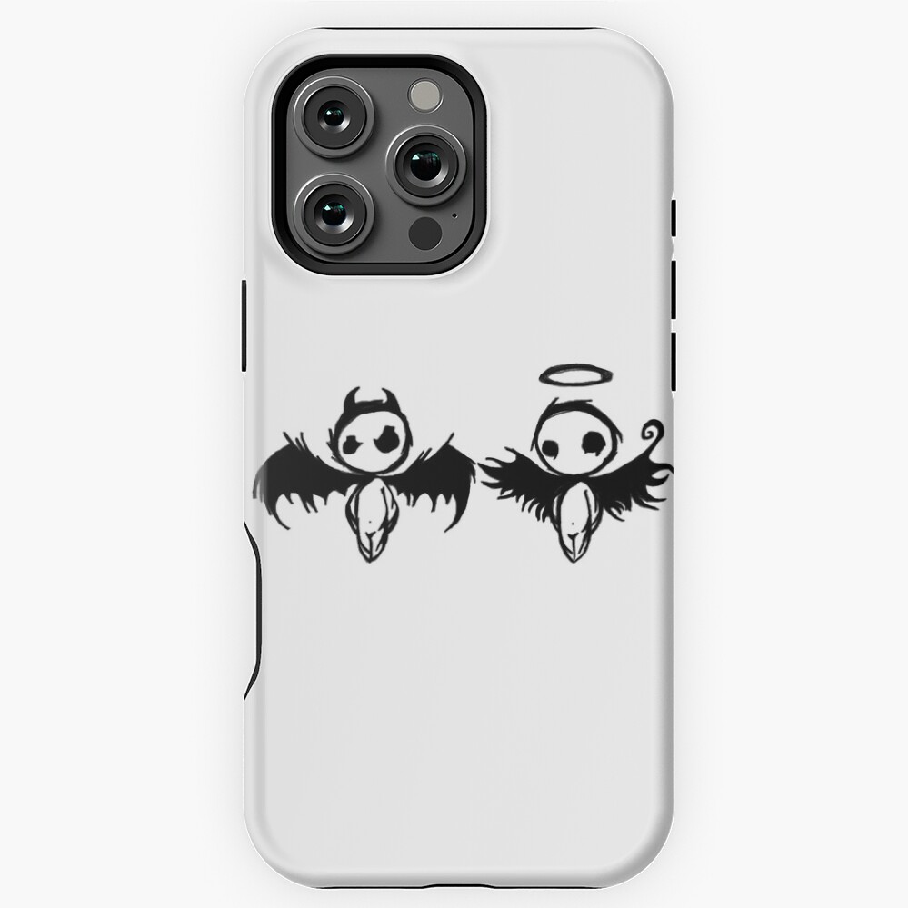 Devil Phone Angel and Devil Drawing Good Evil Phone Case for iPhone 16 15 14 13 12 ...
