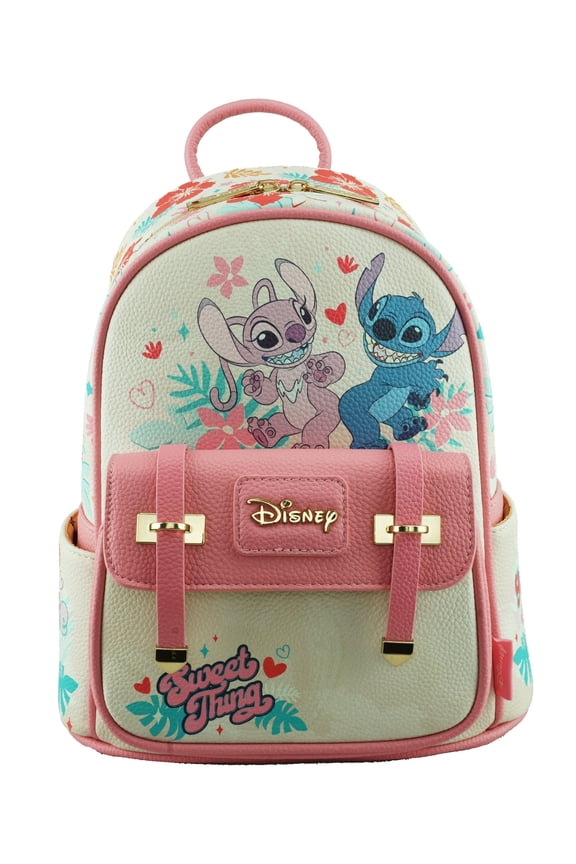 Angel and Stitch WondaPop 11" Vegan Leather Fashion Mini Backpack