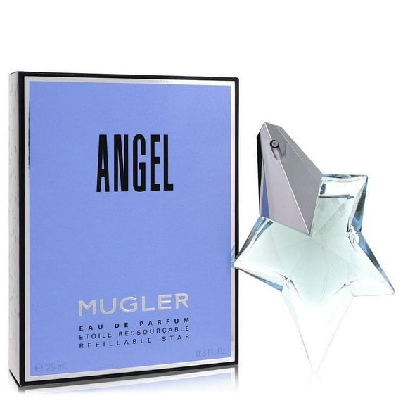 Angel by Thierry Mugler Eau De Parfum Spray Refillable .8 oz for Women Pack of 2