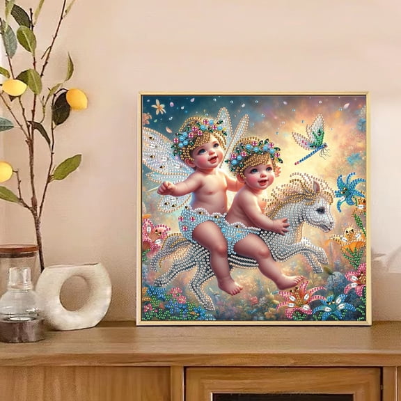 Angel on Horseback Diamond Art Painting Kit