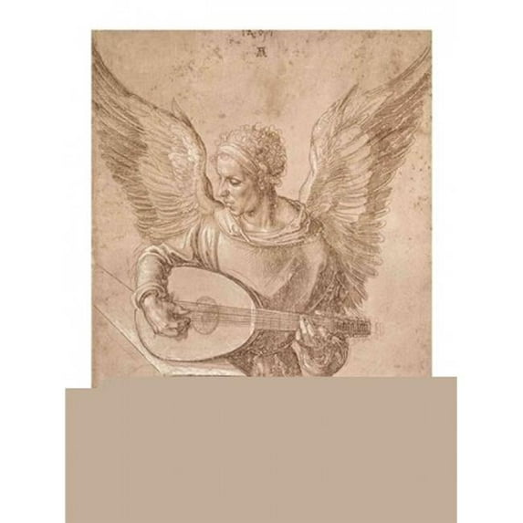 Angel playing a lute 1491 Poster Print by Albrecht Durer