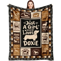 [Angel's Bazaar] [60x50inch] Dachshund Blanket - Dachshund Gifts for Women - Weiner Dog Gifts for Women - Dachshund Gifts for Dachshund Lovers - Wiener Dog Gifts - Dachshund Decor Throw Blanket