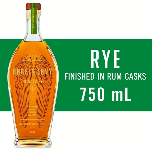 Angel's Envy Finished Rye Whiskey, 750 ml Bottle, ABV 50