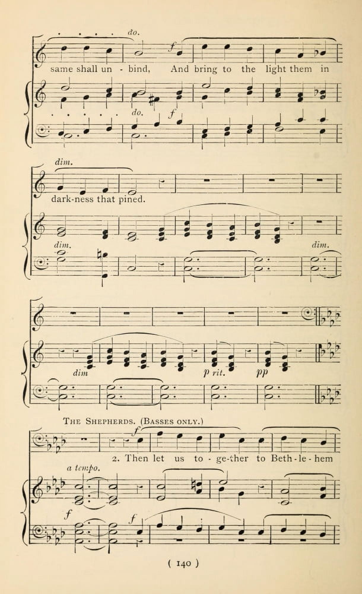Angel & the Shepherds 3 Christmas Carols New & Old 1850 Canvas Art - (18 x 24)