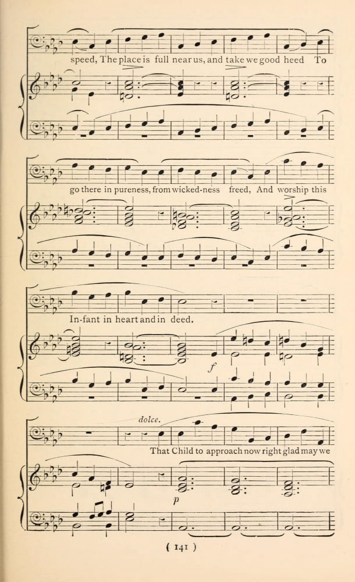 Angel & the Shepherds 4 Christmas Carols New & Old 1850 Canvas Art - (24 x 36)