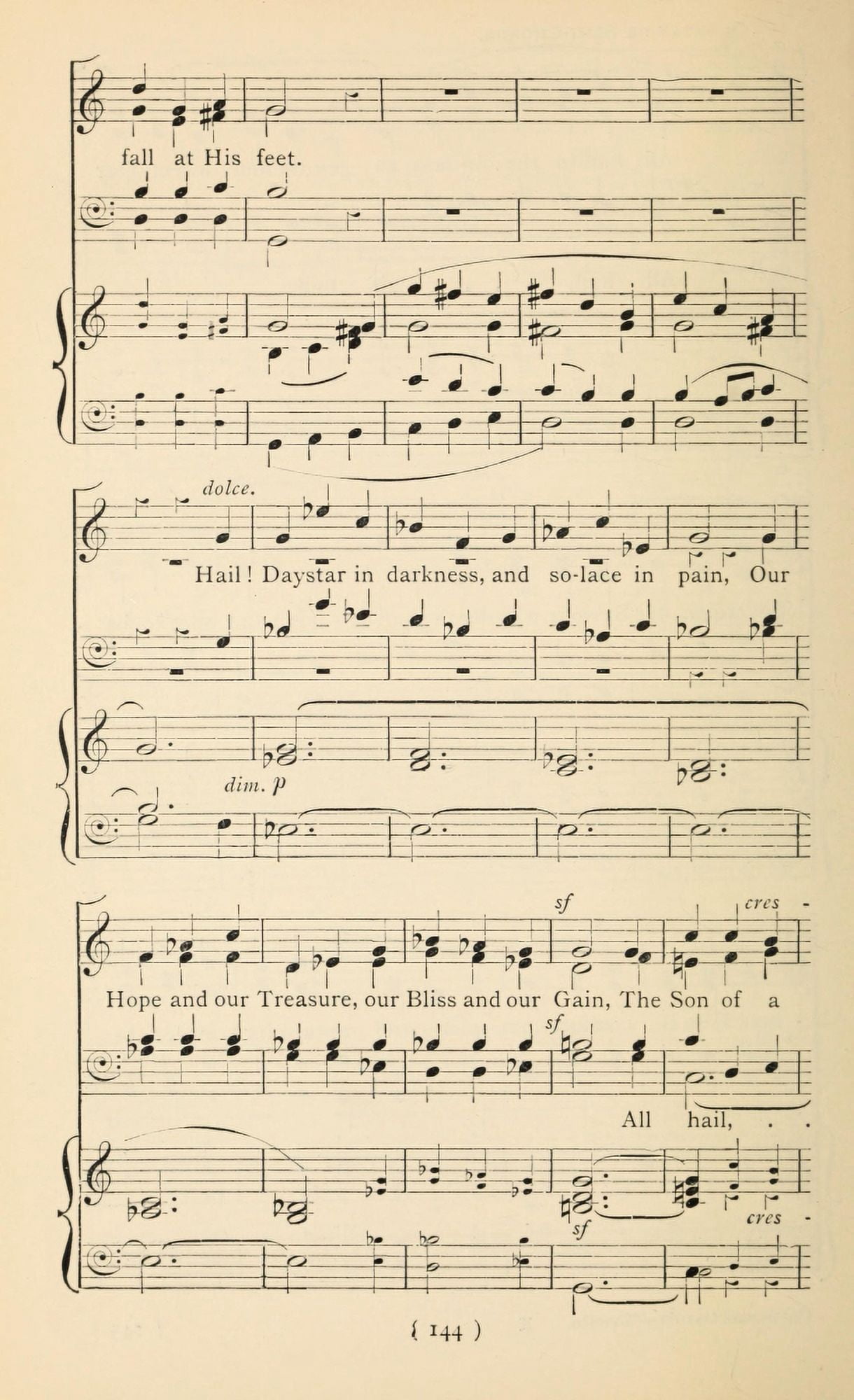 Angel & the Shepherds 7 Christmas Carols New & Old 1850 Canvas Art -  (18 x 24)