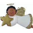 thumbnail image 1 of Angel with Star Male African-American Personalized  Christmas Ornament DO-IT-YOURSELF, 1 of 1