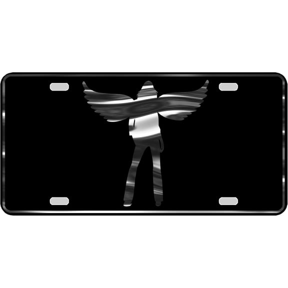 Angel with Wings Christian, Religious Heavy Duty Aluminum License Plate S4