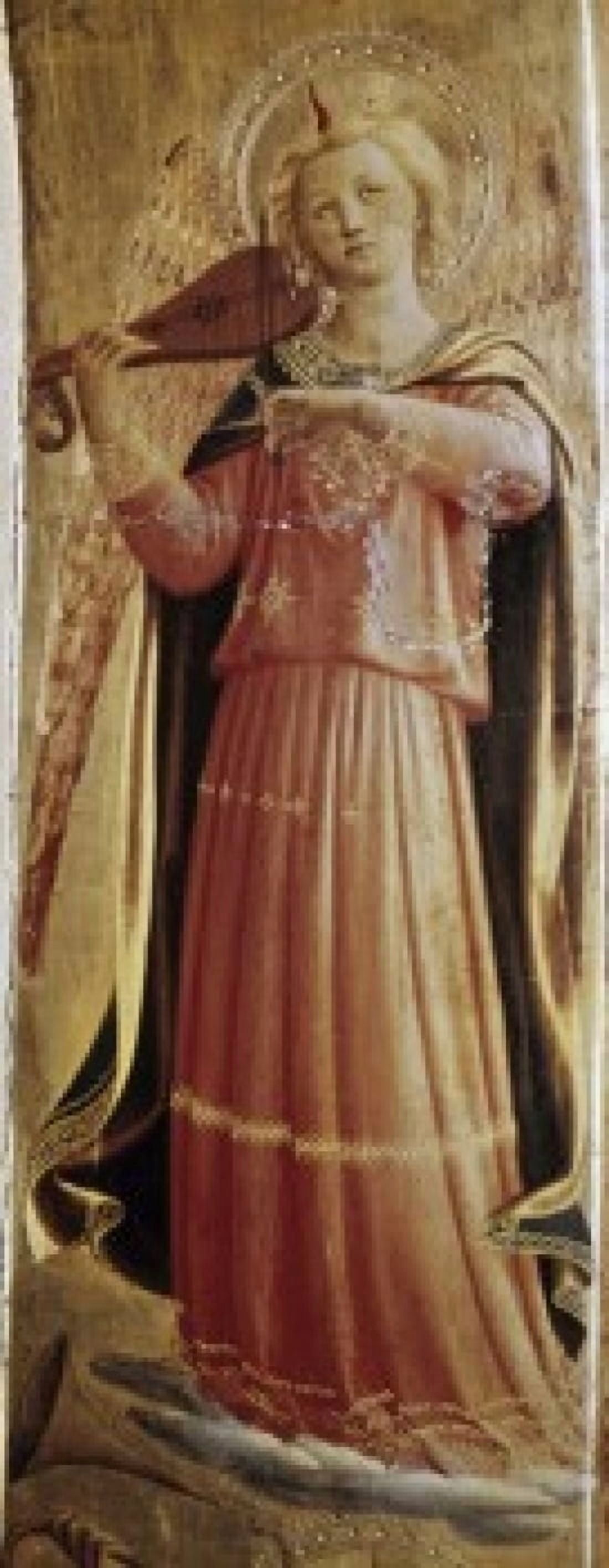 Angel with a Violin Fra Giovanni Da F Angelico (1387-1455 Italian) Canvas Art - Fra Angelico (24 x 36)