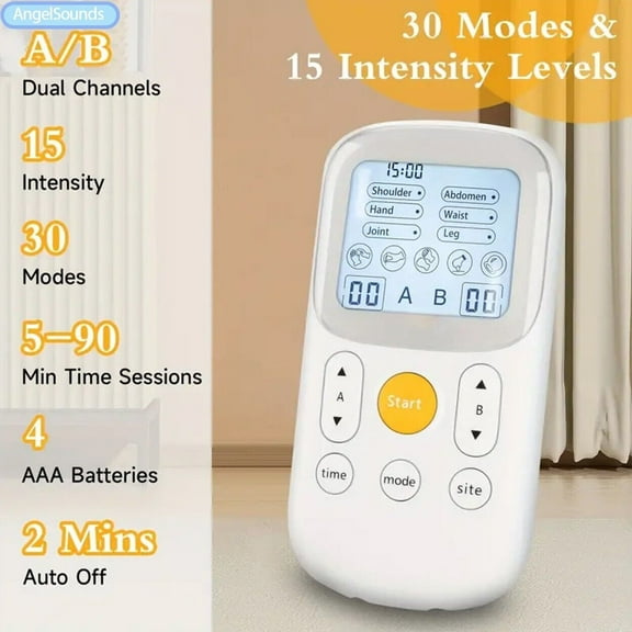 AngelSounds Muscle stimulator machine 30 modes 15 strengths to relieve fatigue