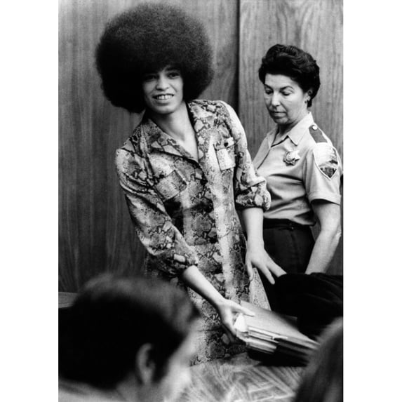 Angela Davis In Courtroom. She Was Charged With Conspiracy History (18 x 24)