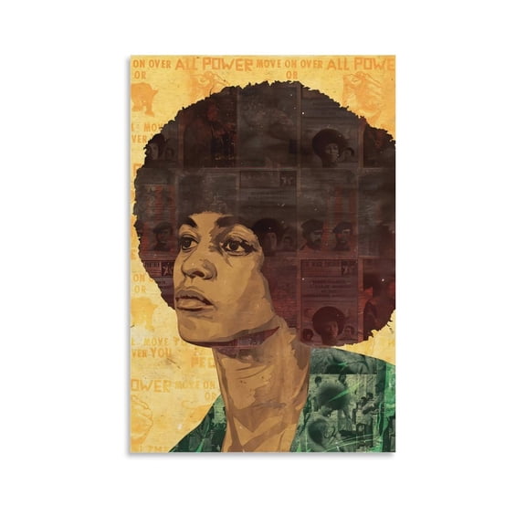 Angela Davis Quote Poster (8) Room Aesthetic Poster Print Art Wall Painting Canvas Posters Gifts Modern Bedroom Decor 12x18inch(30x45cm)