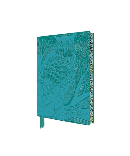 Angela Harding: Long Eared Owl 2027 Pocket Artisan Art Vegan Leather Diary - Week to View, (Hardcover)