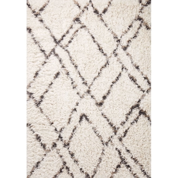 Angela Rose x Loloi Amira Ivory / Bark 5'-3" x 7'-6" Area Rug