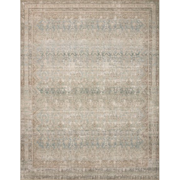 Angela Rose x Loloi Aubrey Jade / Natural 5'-0" x 7'-0" Area Rug