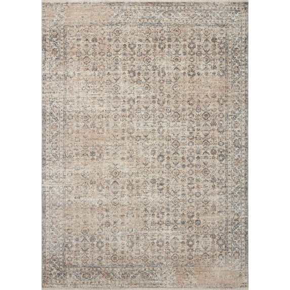 Angela Rose x Loloi Blake Beige / Denim 18" x 18" Sample Rug