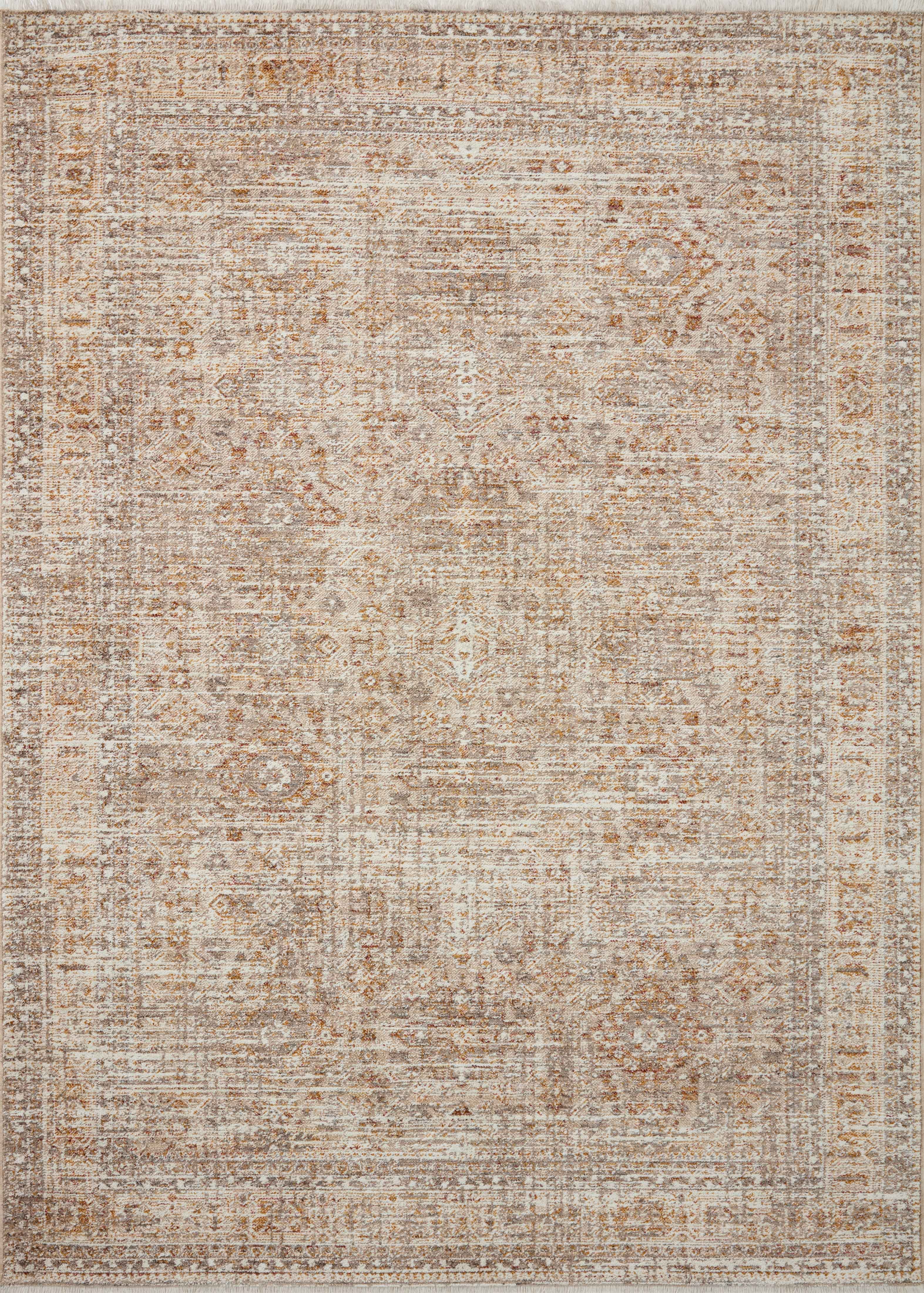Angela Rose x Loloi Blake Oatmeal / Spice 2'-7" x 8'-0" Runner Rug