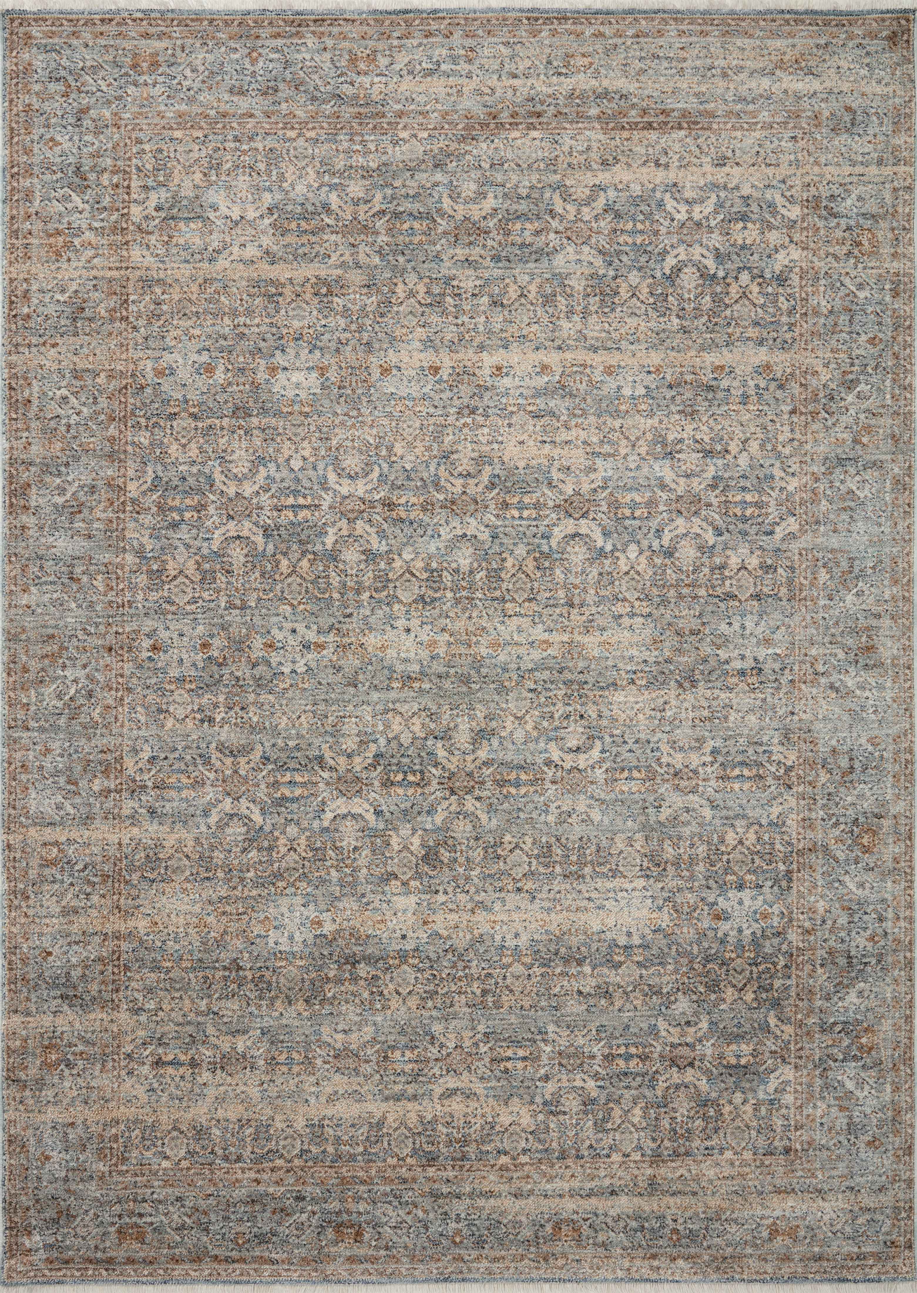 Angela Rose x Loloi Blake Ocean / Mocha 4'-0" x 5'-7" Accent Rug